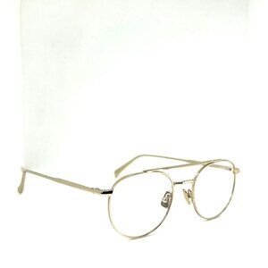RAEN Eyeglass Frame "Briar" in Satin Japanese Gold | Round Aviator